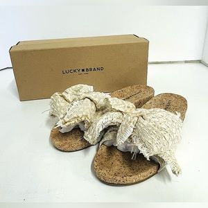 Lucky Brand Floella Slide Sandals 8M Boho